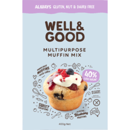 Photo of Well & Good Multipurpose Muffin Mix 40% Less Sugar 400g