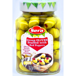 Photo of Sera Green Olives Peppers 700g