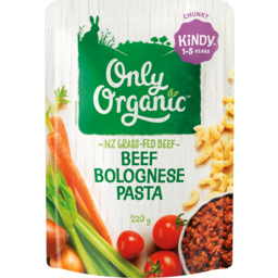 Photo of Only Organic Beef Bolognese Pasta Kindy 1-5 Years 220g