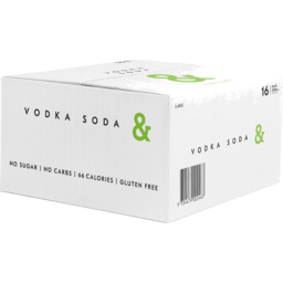 Photo of Vodka Soda & Pine Lime % Case 4 X 330ml