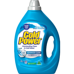 Photo of Cold Power Advanced Clean Front & Top Loader Laundry Liquid 2l