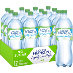 Photo of Mt Franklin Lightly Sparkling Water Lime
