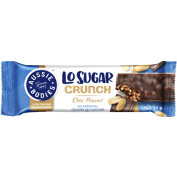 Photo of Aussie Bodies Bar Lo Sugar Crunch Chocolate Peanut 33g