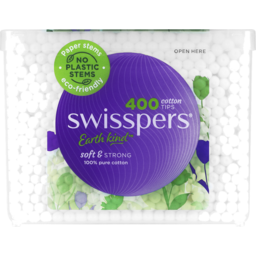Photo of Swisspers Cotton Tips Paper Stems 400 Pack 