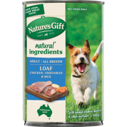 Photo of Natures Gift Natural Chicken Vegetables & Rice Loaf Style Dog Food