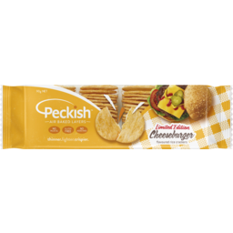 Photo of Peckish Limited Edition Cheeseburger Flavoured Rice Crackers 90g