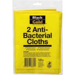 Photo of Black & Gold Cloths Antibacterial 2-pack