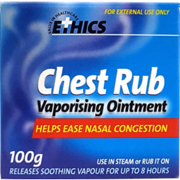 Photo of Ethics Chest Rub Vaporising Ointment
