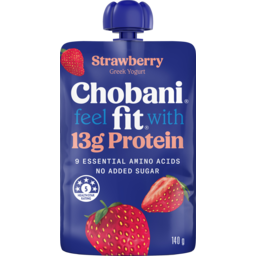 Photo of Chobani Fit Strawberry Greek Yogurt Pouch 140g