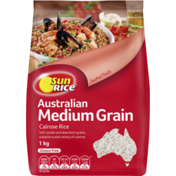 Photo of Sunrice Australian Calrose White Medium Grain Rice 1kg