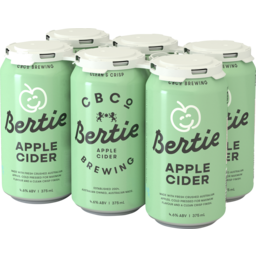 Photo of Colonial Brewing Co. Bertie Cold Pressed Apple Cider 375ml 6 Pack