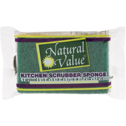 Photo of Natural Value Walnut Scrubber Sponge