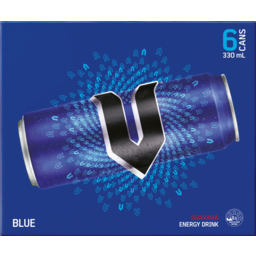 Photo of V Blue Guarana Drink Cans