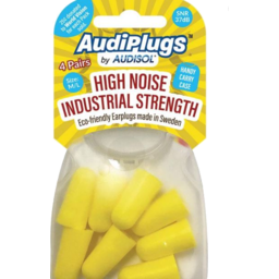 Photo of Audisol Audiplugs Ear Protection High Noise Industrial Strength 8 Plugs