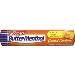 Photo of Soothers Butter-Menthol Liquid Centres Honey & Lemon 50g