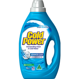 Photo of Cold Power Advanced Clean Cold Water Enzyme, Liquid Laundry Detergent, Itre 1l