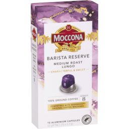 Photo of Moccona Barista Reserve Long Black Intensity 8 Coffee Nespresso® Compatible 10 Pack