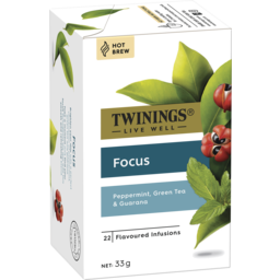 Photo of Twinings Live Well Focus Peppermint, Green Tea & Guarana Tea Bags 22 Packs