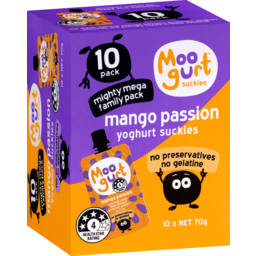Photo of Moogurt Suckies Yoghurt Mango Passion