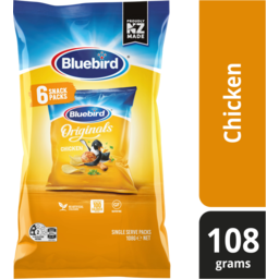 Photo of Bluebird Potato Chips Original Chicken 6 Pack 