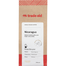 Photo of Trade Aid Coffee Nicaraguan - Medium 100g