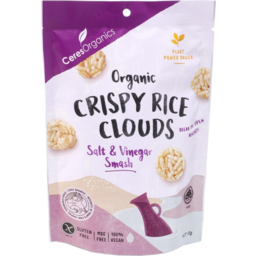 Photo of Ceres Organics Salt & Vinegar Smash Crispy Rice Clouds