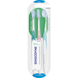 Photo of Sensodyne Daily Care Soft Toothbrush 3 Pack 3pk