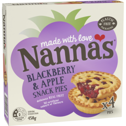Photo of Nannas Pies Apple & Blackberry 4 Pack