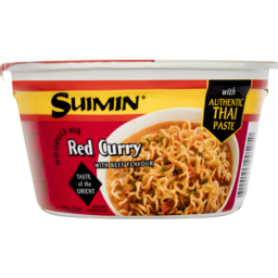 Photo of Suimin Red Curry With Beef Flavour Instant Noodles Bowl 110g