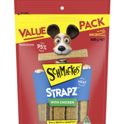 Photo of Schmackos Strapz With Chicken Treat For Dogs 500g