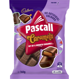 Photo of Pascall Cadbury Caramels Lollies 160g 160g