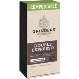 Photo of Grinders Compostable Double Espresso 58g, Nespresso Compatible