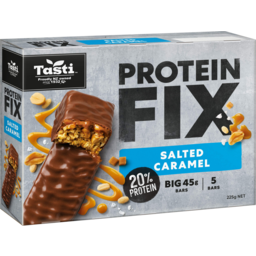 Photo of Tasti Salted Caramel Protein Fix Bars 5 Pack 225g