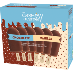Photo of The Cashew Creamery Multipack Ice Cream Choc Vanilla 6 Pack