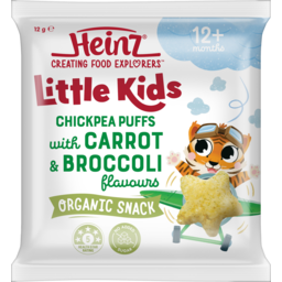 Photo of Heinz Little Kids Carrot & Broccoli Chickpea Puffs 12g