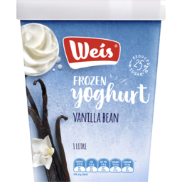 Photo of Weis Frozen Yoghurt Vanilla 1 Ltr