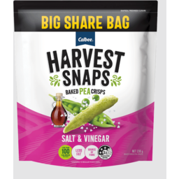 Photo of Harvest Snaps Baked Pea Crisps Salt & Vinegar