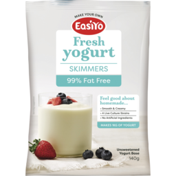 Photo of EasiYo Fresh Yogurt Base Skimmers Unsweetened 99% Fat Free