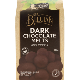 Photo of Mrs Rogers Baking Chocolate Belgian Dark Melts