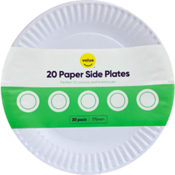 Photo of Value Paper Plates 7 Inch 175mm 20 Pack