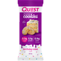 Photo of Quest Frosted Cookie Birthday Cake 2 Pack X 25g