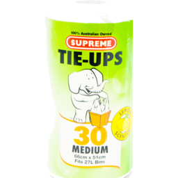 Photo of Supreme Tie Ups Lemon Med 30's