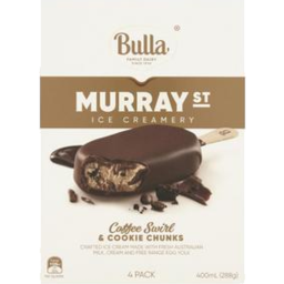 Photo of Bulla Ice Cream Murray St Coffee & Cookie 4pk
