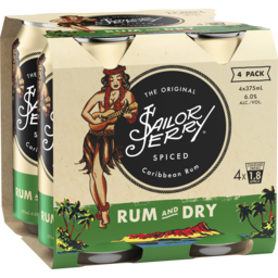Photo of Sailor Jerry & Dry Cans 4.0x375ml