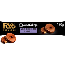 Photo of Fox Choc Salted Caramel Rounds 130gm