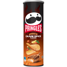 Photo of Pringles Chips Smokin Cajun Spice Flavour 118g