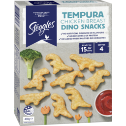 Photo of Steggles Chicken Dino Snacks Tempura 400g