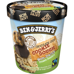 Photo of Ben & Jerry's Non-Dairy Frozen Dessert Chocolate Chip Cookie Dough 458ml 458ml
