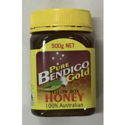 Photo of Pure Bendigo Gold Honey Yellow Box 500gm Jar