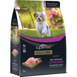 Photo of Supervite Gold Label Puppy Chicken Dry Dog Food 3kg